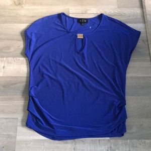 Ladies blouse size medium.  Royal blue